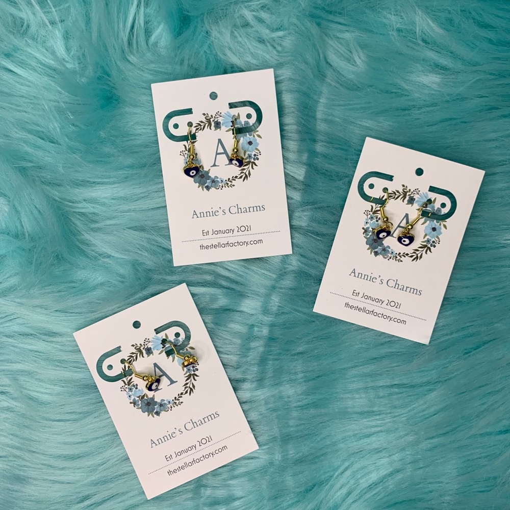 Pack of 3 Evil Eye Earrings